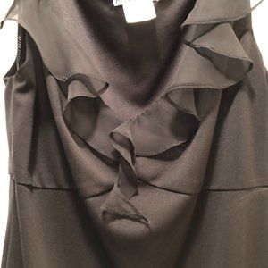 AFTER DARK Black Matte Size 10 Dress.